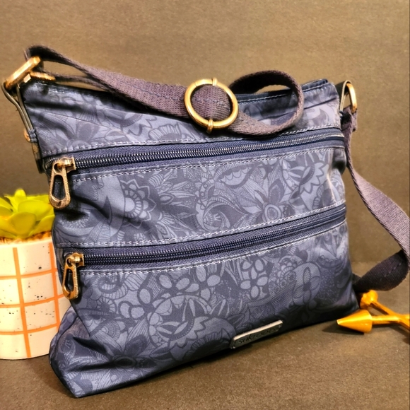 The Sak Bags The Sak Navy Blue Floral Crossbodyshoulder